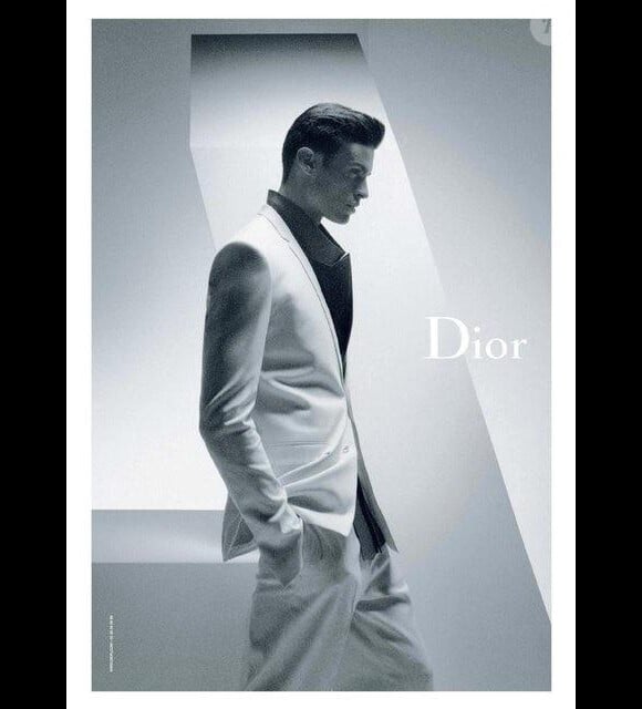 Baptiste Giabiconi shooté par Karl Lagerfeld pour la campagne Dior Homme printemps-été 2012.