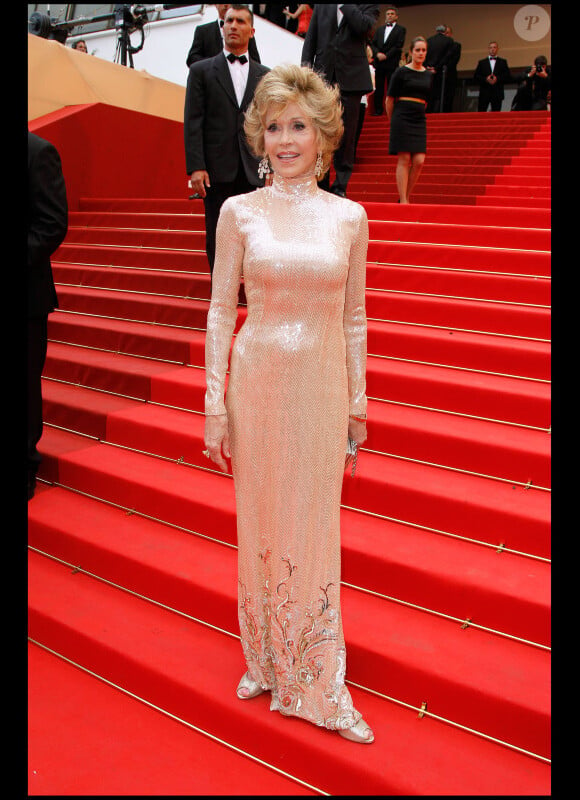 La superbe Jane Fonda, 74 ans, à Cannes en mai 2011.