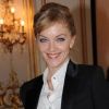 La journaliste/présentatrice télé Maya Lauqué était très chic dans un look simple et efficace pour assister au défilé haute couture Christophe Josse à Paris, le 23 janvier 2012.