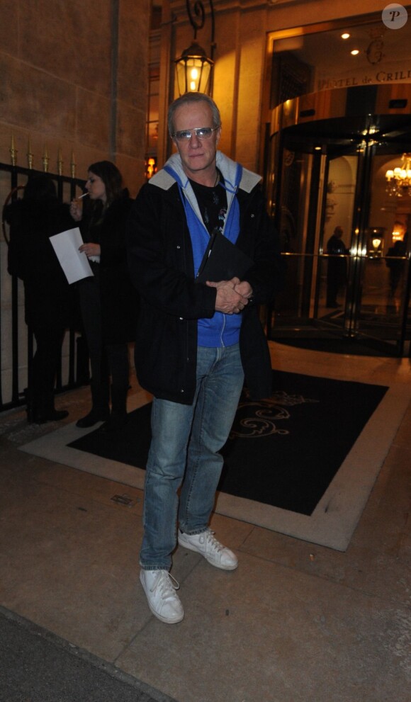 Christophe Lambert à son arrivée au défilé Giambattista Valli le 23 janvier 2012 à Paris