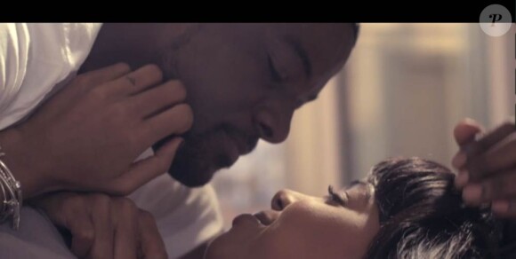 Kelly Rowland et l'acteur Lance Gross dans le clip de Keep It Between Us, extrait de Here I Am, album sorti en 2011.