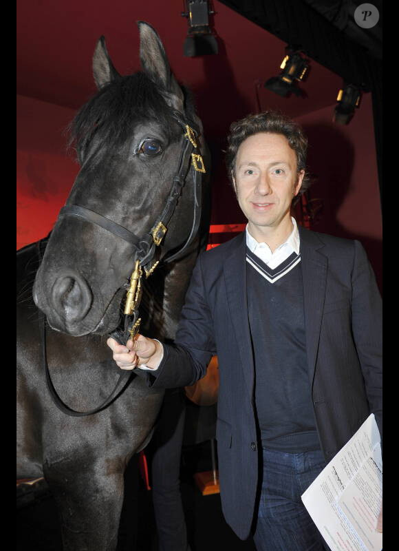 Stéphane Bern lors du dîner de gala du Prix d'Amérique Marionnaud 2012, le 28 janvier 2012 à Paris