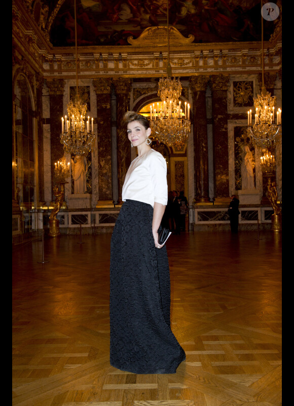 La princesse Clotilde Coureau lors de la soirée de gala au château de Versailles, au profit de l'association AVEC (Association pour la vie espoir contre le cancer), le 30 janvier 2012
