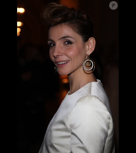 Clotilde Coureau lors de la soirée de gala au château de Versailles, au profit de  l'association AVEC (Association pour la vie espoir contre le cancer), le  30 janvier 2012