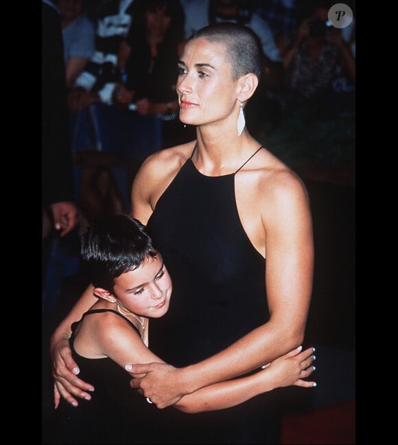 Demi Moore et sa fille Rumer, en 1996 à New York.