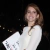Lana Del Rey quitte le Late Show de David Letterman, le sentiment du travail bien fait, à New York, le 2 février 2012.