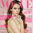 Lana Del Rey en couverture du  Vogue  Britannique, mars 2012.