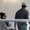 Eva Longoria et Eduardo Cruz à l'aéroport de Los Angeles le 3 février 2012