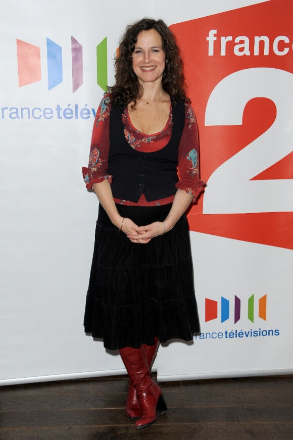 Sophie Le Tellier lors de l'avant-première de la série Des soucis et des hommes, au cinéma de l'Odéon, jeudi 9 février 2012