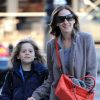 Sarah Jessica Parker accompagne son fils James à l'école, le 6 février, à New York.