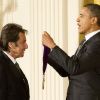 Al Pacino reçoit la Médaille nationale des arts des mains de Barack Obama le 13 février 2012 à la Maison Blanche à Washington