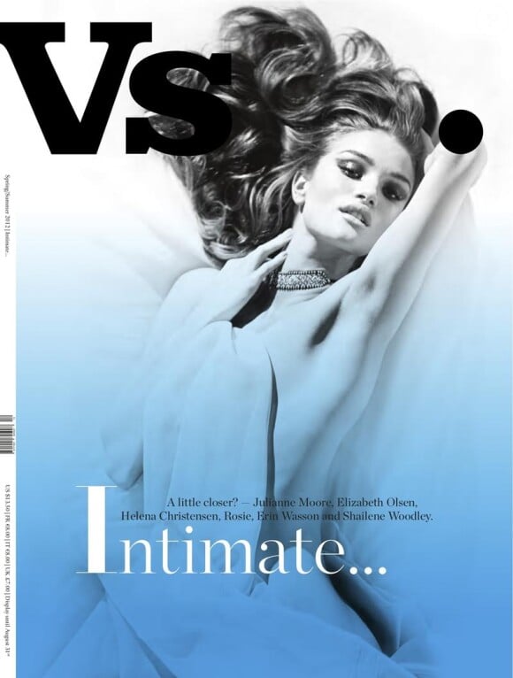 Rosie Huntington-Whiteley pose en couverture du magazine Vs.
