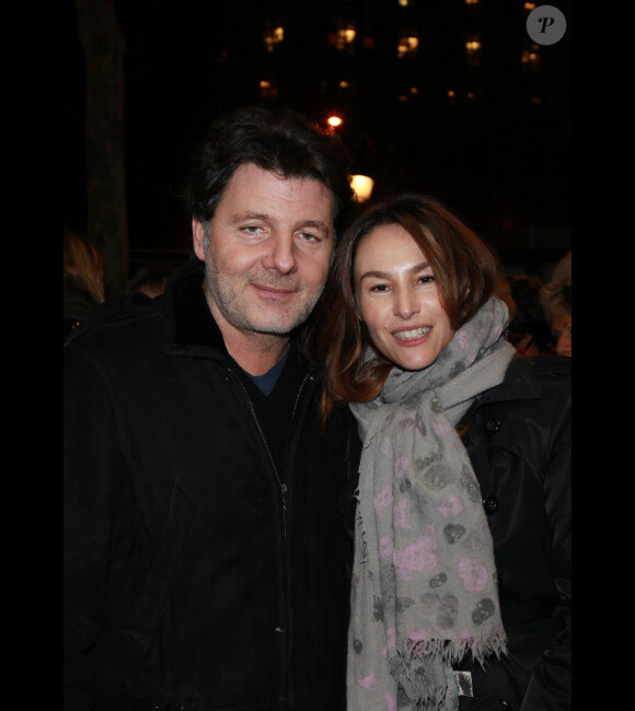 Philippe Lellouche et Vanessa Demouy le 14 février 2012 à Paris lors de l'avant-première des Infidèles