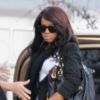 Bobbi Kristina, la fille de Whitney Houston, arrive le 17 février 2012 au Funerarium de Newark