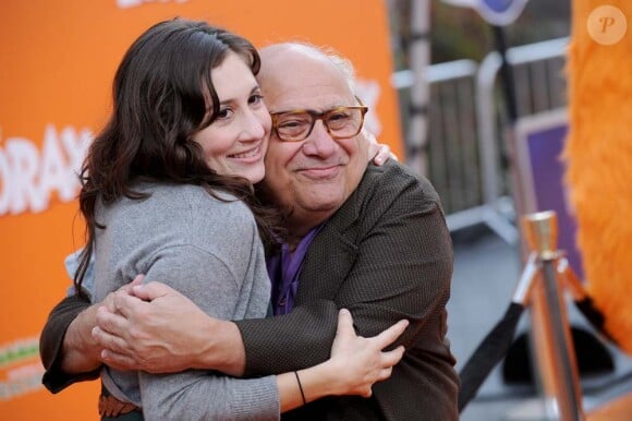 Danny DeVito et sa fille Lucy à l'avant-première du film Le Lorax, à Los Angeles, le 19 février 2012.