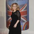Adele aux Brit Awards, à Londres, le 21 février 2012.