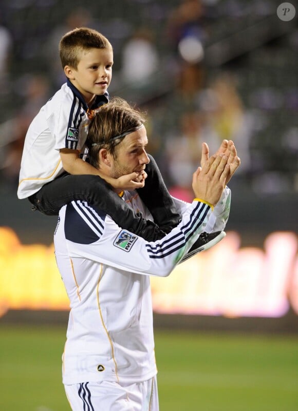 David Beckham et son petit Cruz