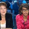 Audrey Pulvar et Natacha Polony, sur le plateau d'On n'est pas couché sur France 2.