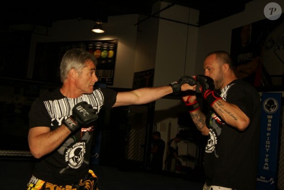 Cyril Viguier, lors des entraînements pour le MMA à Las Vegas, en août 2011.