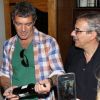 Antonio Banderas présente son vin Anta Banderas le 25 février 2012 lors du festival Wine and Food de South Beach en Floride
