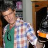 Antonio Banderas très fier de présenter son vin Anta Banderas le 25 février 2012 lors du festival Wine and Food de South Beach en Floride