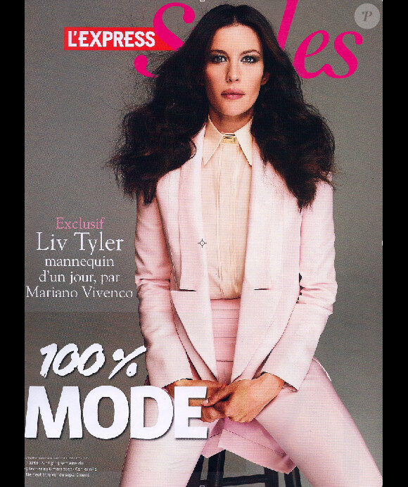 Liv Tyler en couverture de L'Express Style