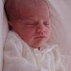 La princesse Estelle, née le 23 février 2012, endormie au palais Haga, à l'âge de quatre jours. 