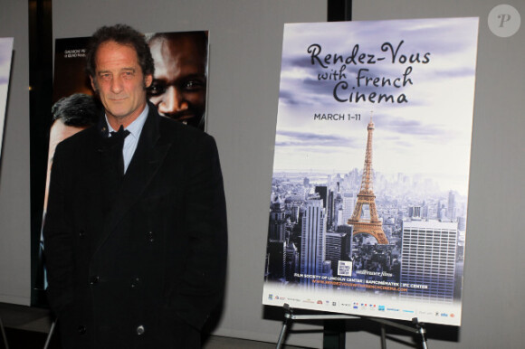 Vincent Lindon lors de l'ouverture du festival Rendez-vous with French Cinema avec la projection d'Intouchables le 1er mars 2012 à New York