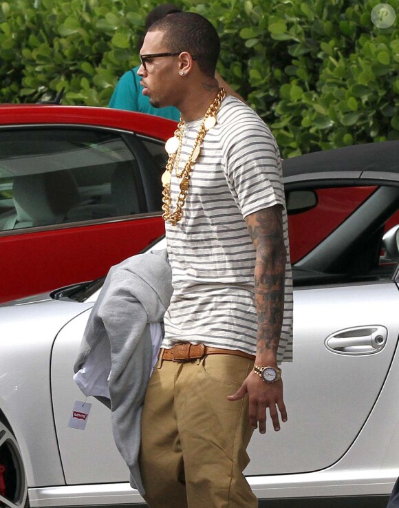 Chris Brown à Miami, le 18 février 2012.