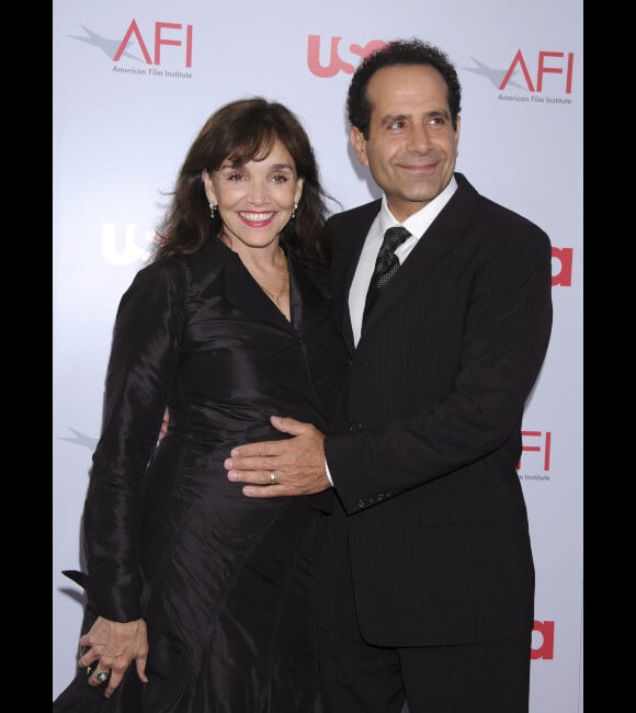 Tony Shalhoub et sa femme Brooke Adams, en juin 2008 à Los Angeles