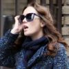 Leighton Meester sur le tournage de Gossip Girl, le 5 mars 2012 à New York