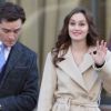 Leighton Meester et Ed Westwick sur le tournage de Gossip Girl, le 5 mars à New York