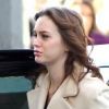 Leighton Meester sur le tournage de Gossip Girl, le 5 mars à New York