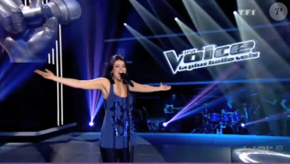 Sonia Lacen, éblouissante, lors de sa prestation dans The Voice