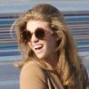 AnnaLynne McCord arrive sur le tournage de la série 90210, à Los Angeles, le 8 mars 2012