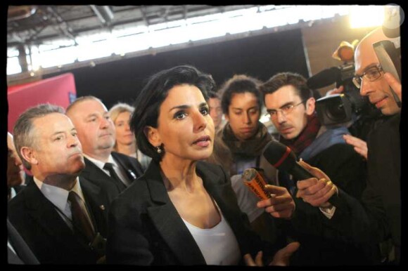Rachida Dati lors du grand meeting de Villepinte de Nicolas Sarkozy le 11 mars 2012
