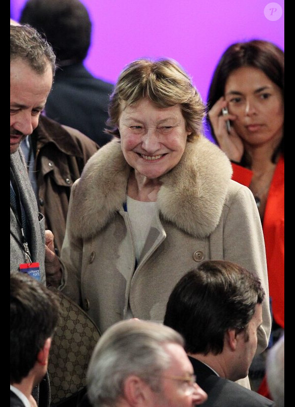 Marisa Bruni Tedeschi lors du grand meeting de Villepinte de Nicolas Sarkozy le 11 mars 2012