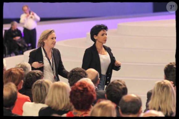 Rachida Dati lors du grand meeting de Villepinte de Nicolas Sarkozy le 11 mars 2012