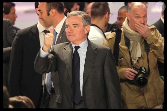Bernard Accoyer lors du meeting de Nicolas Sarkozy à Villepinte le 11 mars 2012