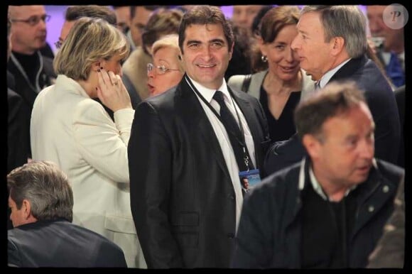 Christian Jacob lors du meeting de Nicolas Sarkozy à Villepinte le 11 mars 2012