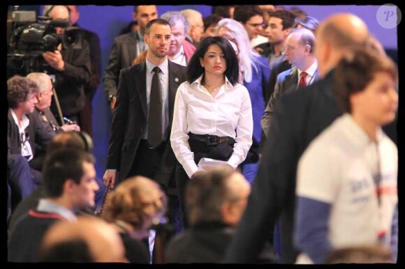 Jeannette Bougrab lors du meeting de Nicolas Sarkozy à Villepinte le 11 mars 2012