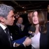 Carla Bruni et les célébrités soutiennent Nicolas Sarkozy lors du meeting de Villepinte le 11 mars 2012