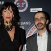 Arié Levy et Mathilda May lors du dîner de gala pour l'association SSF sauveteurs sans frontières, au 1515, le 12 mars 2012