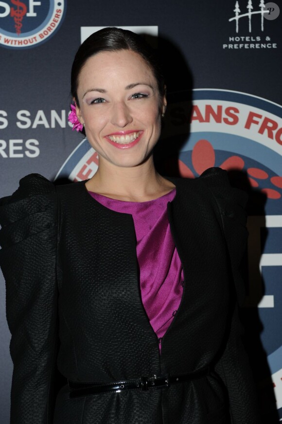Natasha St-Pier lors du dîner de gala pour l'association SSF sauveteurs sans frontières, au 1515, le 12 mars 2012