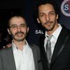 Arié Levy et Tomer Sisley lors du dîner de gala pour l'association SSF sauveteurs sans frontières, au 1515, le 12 mars 2012