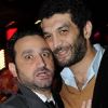 Cyril Hanouna et Ramzy lors du dîner de gala pour l'association SSF sauveteurs sans frontières, au 1515, le 12 mars 2012