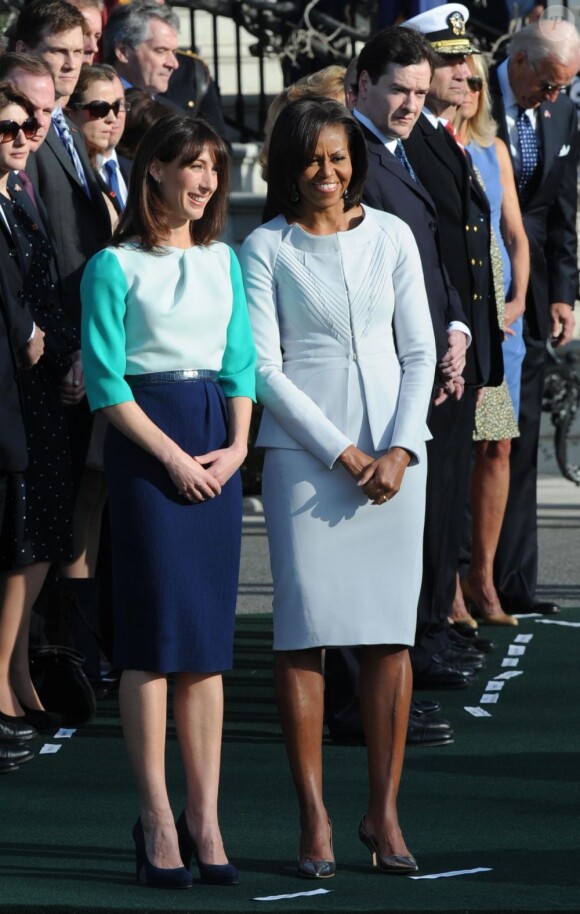 Michelle Obama et Samantha Cameron, complices à Washington.