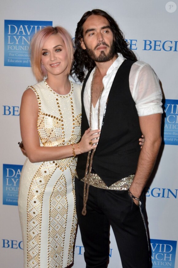 Les ex-époux Katy Perry et Russell Brand à Los Angeles en décembre 2011.