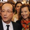François Hollande et Valérie Trierweiler le 18 mars 2012 au Salon du Livre à Paris