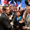 Nicolas Sarkozy en meting à Lyon le 18 mars 2012